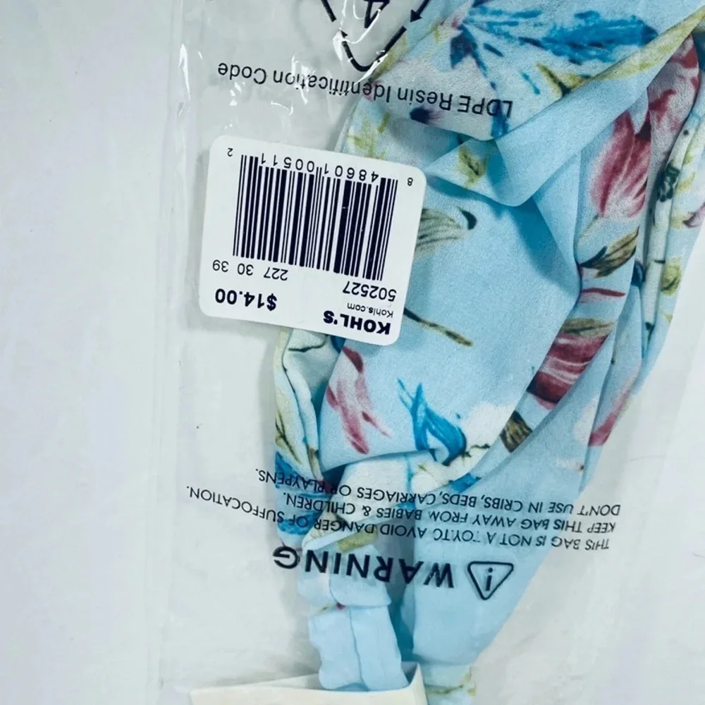 So Cloth Headbands Blue Floral Pattern